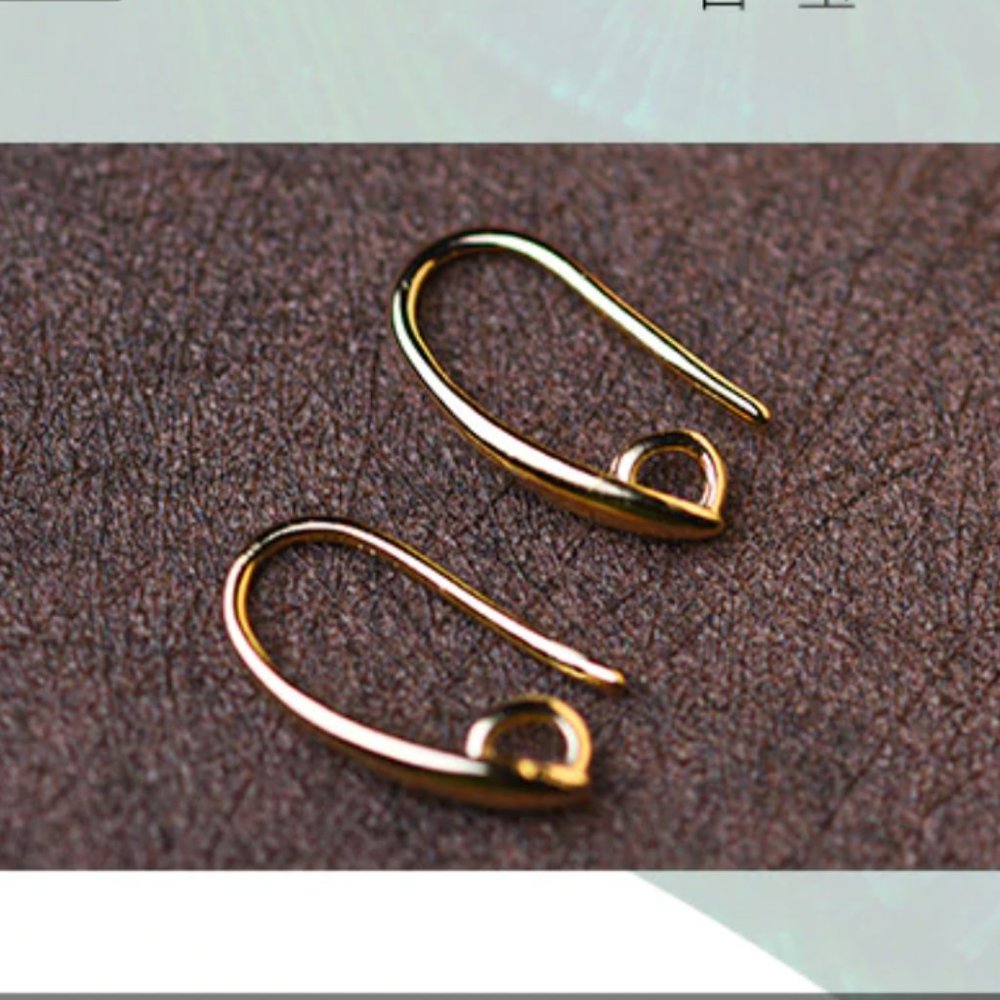 14K Gold Flower Agate Earrings - Picture 9 of 11
